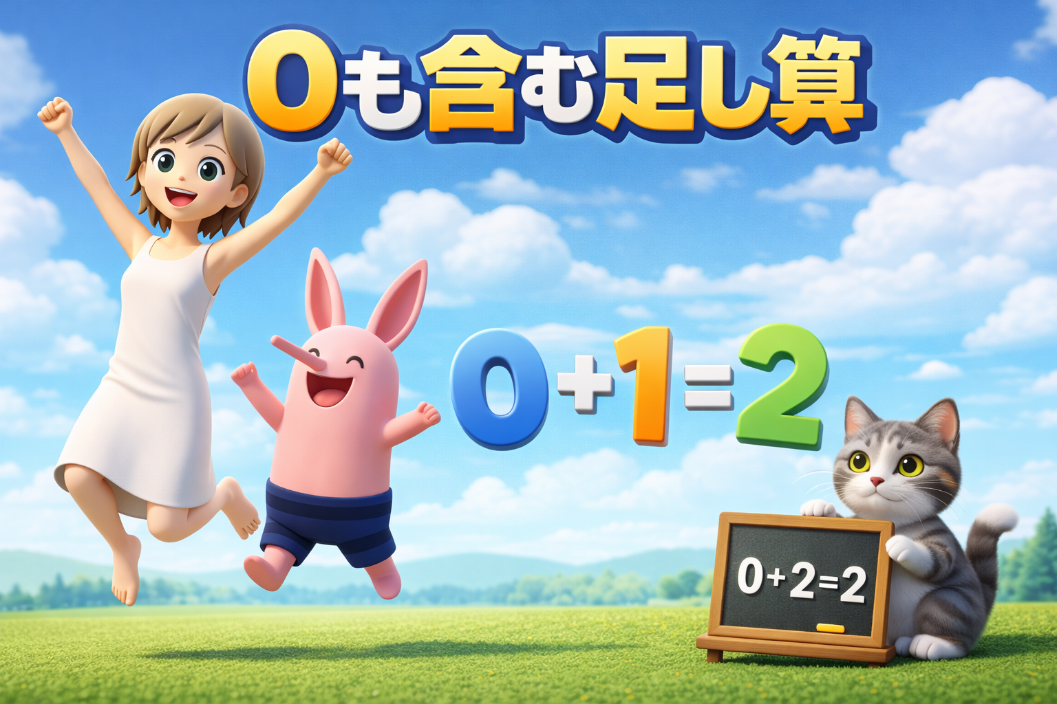 ０をふくむ足し算