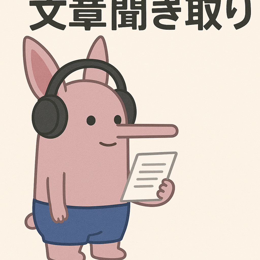500文字　聞き取り①