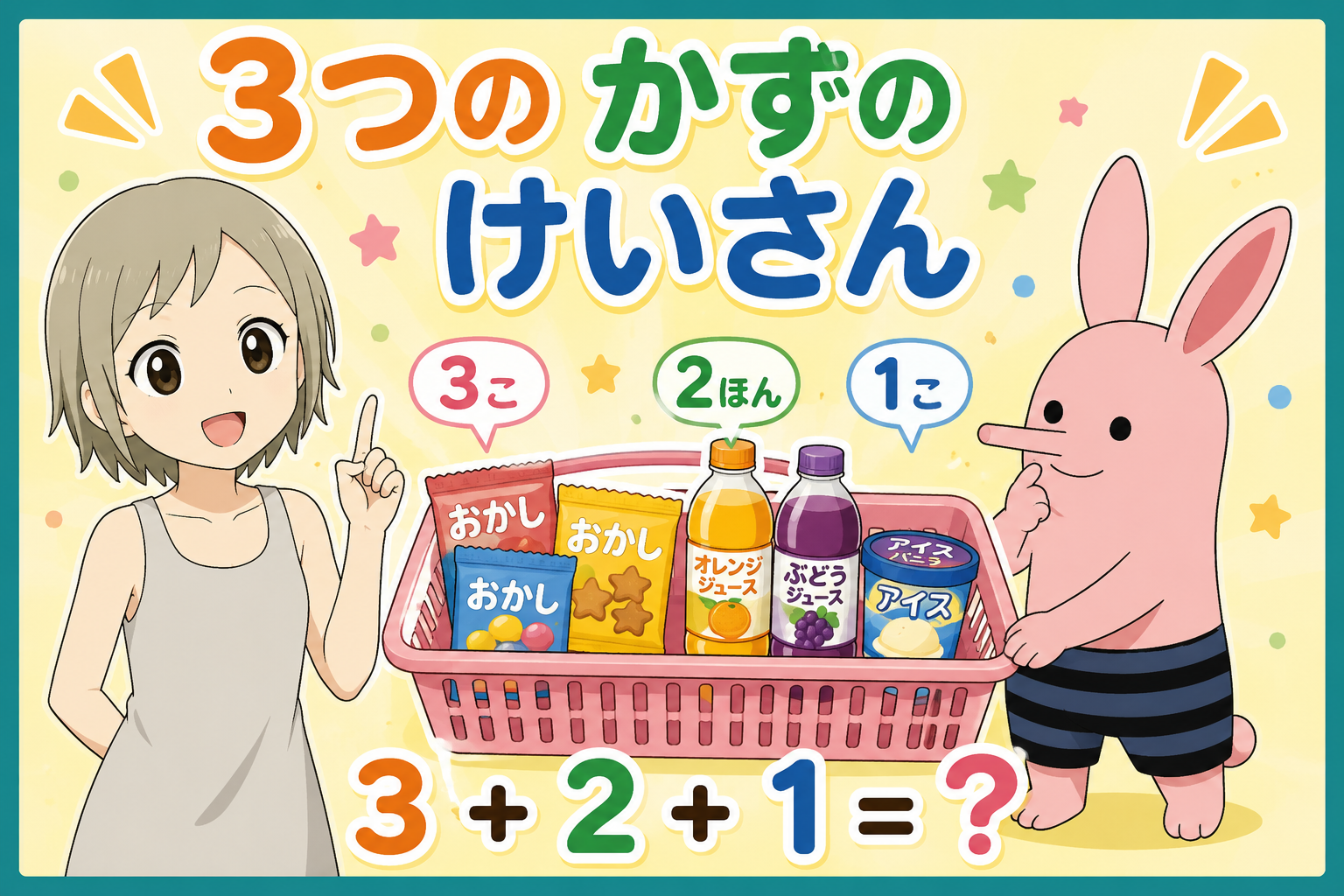 三つの数の計算